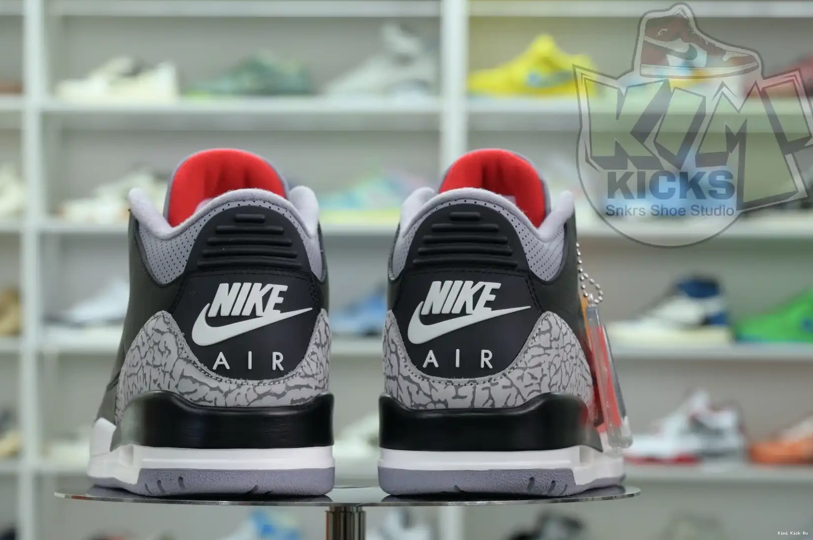 Air Cement Jordan Kimikick Reimagined” 3“Black 0325